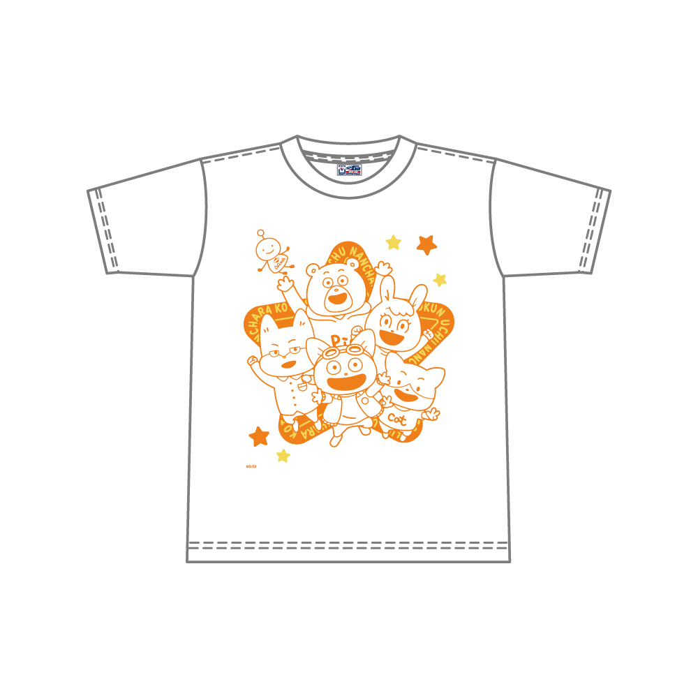 予約3/27〆 宇宙なんちゃら こてつくん キッズTシャツ A（オレンジ） M